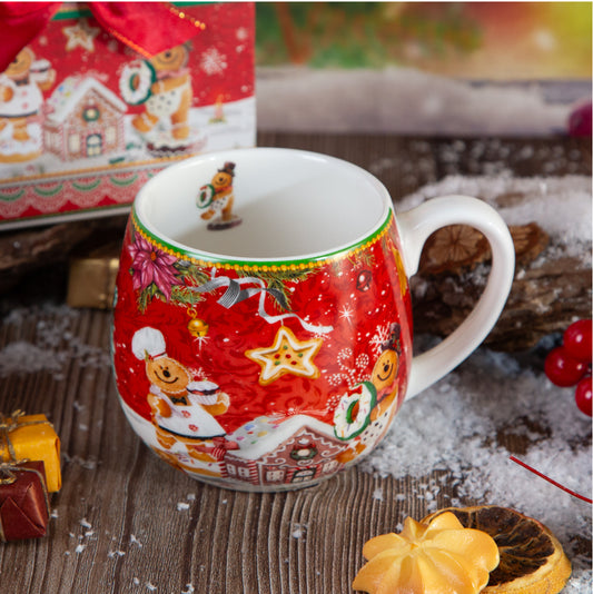 Xmas Gift Box Mug Ginger Wonderland JW04-1