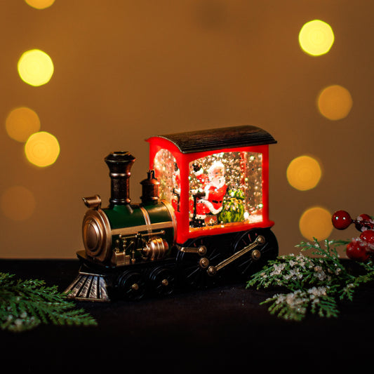 LED SNOWGLOBE - TRAIN WITH SANTA MJ002