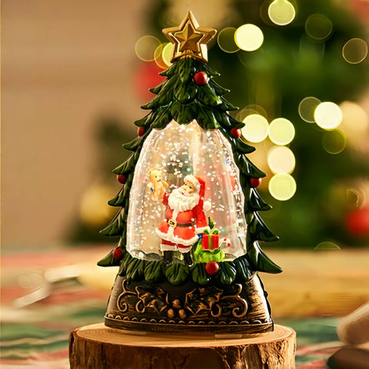 LED SNOWGLOVE - CHRISTMAS TREE WITH SANTA MJ01-1