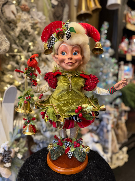 MARK ROBERTS - Medium Holly Belle Elf on Base 51-64104