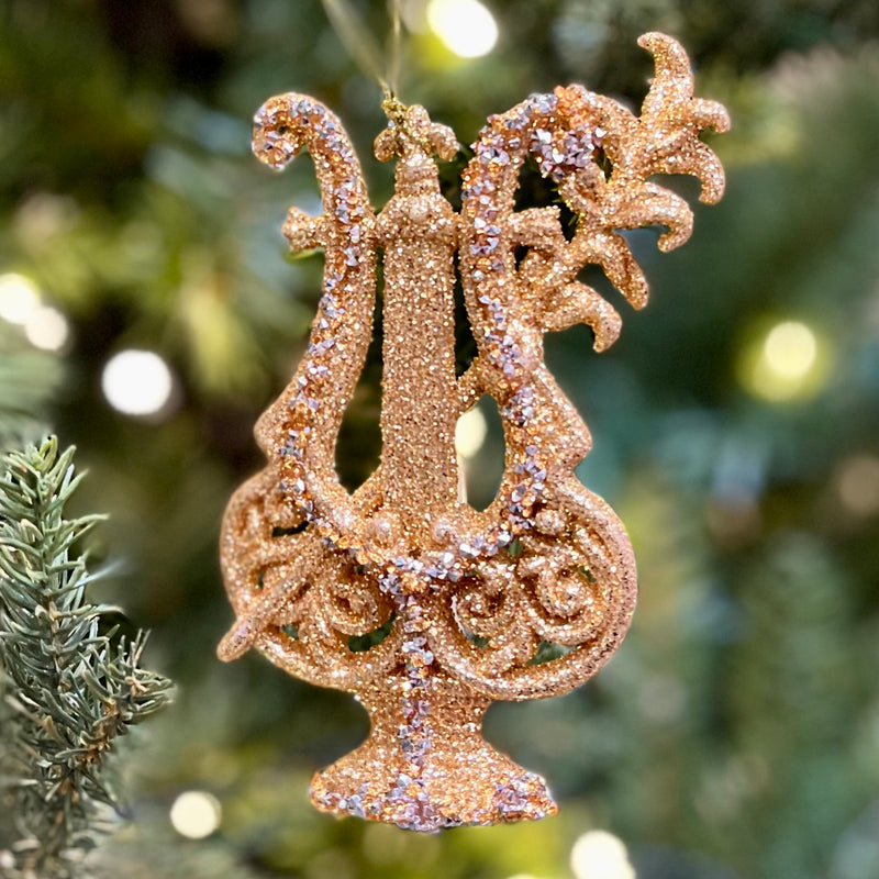 GOLD LYRE HANGING ORNAMENT 4312513