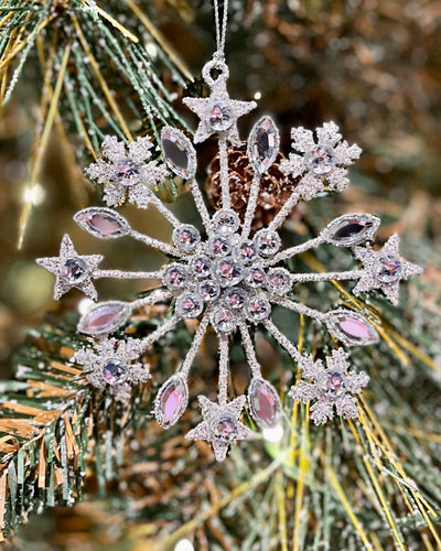 CRYSTAL SNOWFLAKE ROUND ORNAMENT 3913521