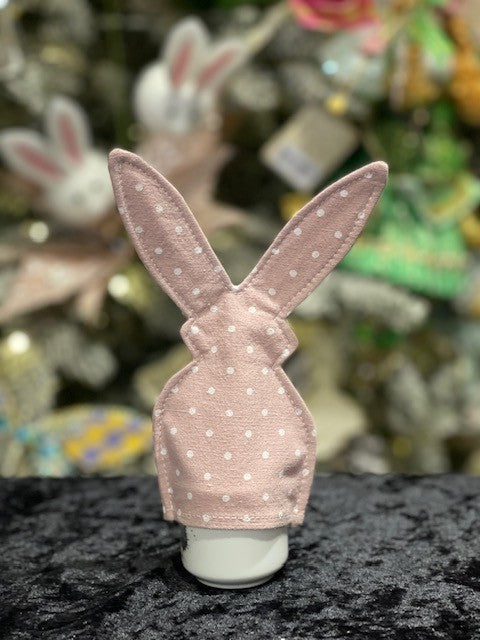 BUNNY EGG WARMER - PALE PINK  POLKA DOT A198414 