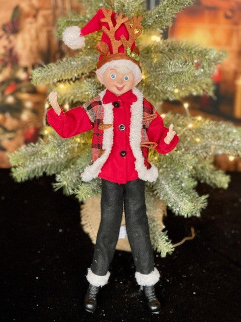 PRANCER THE ELF WITH REINDEER ANTLERS 4102265