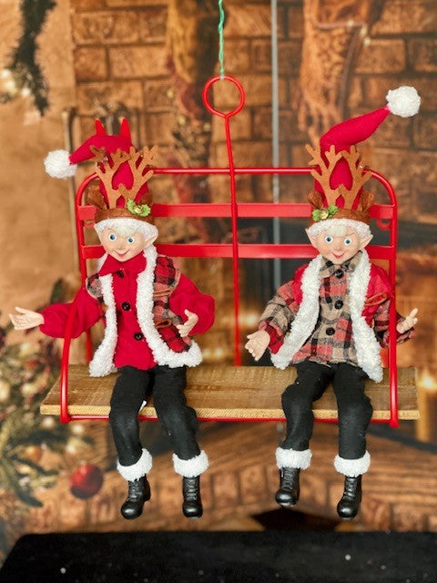 PRANCER THE ELF WITH REINDEER ANTLERS 4102265