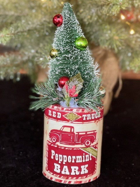 RED TRUCK SPICE CONTAINER WITH TREE 4119011