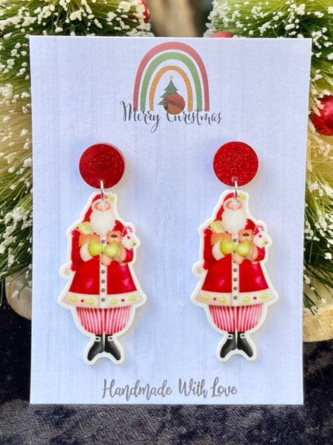 SANTA WITH TOYS EARRINGS