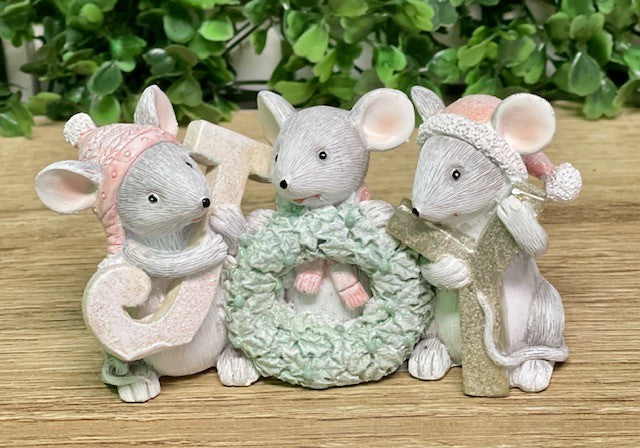 MICE TRIO  WITH JOY WORD XKN96