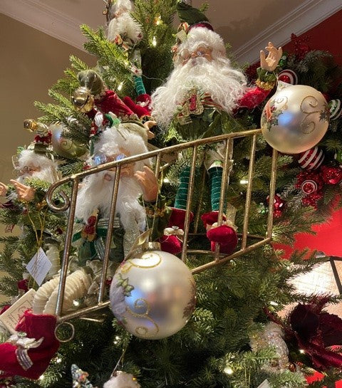 MARK ROBERTS GOLD CHRISTMAS STAIRCASE - 3 PIECE
