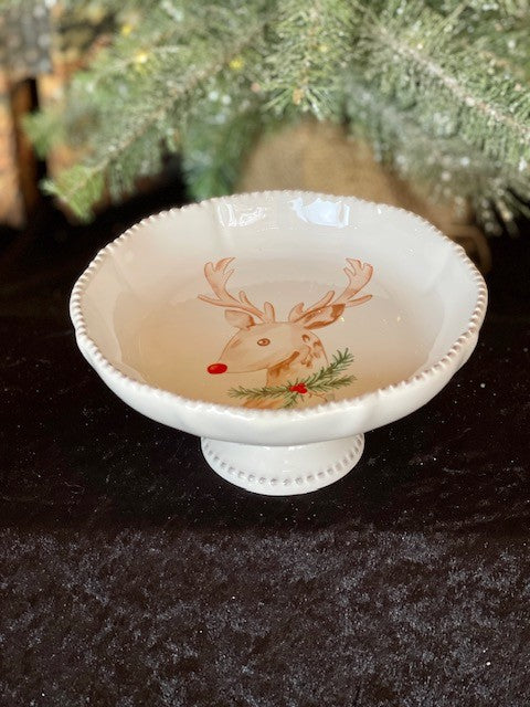 MERRY REINDEER SERVING PLATE BXD002