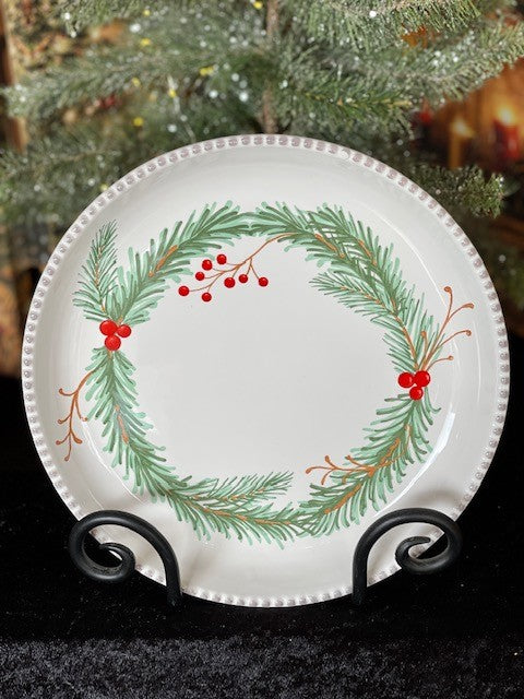MERRY SPRUCE & BERRY PLATE BXD004