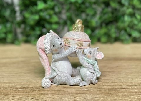 MICE PAIR WITH BAUBLE XKN90