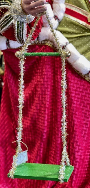 GREEN TINSEL SMALL SWING 39-20132