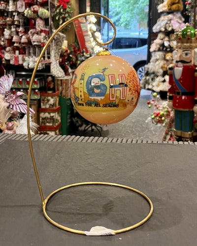 GOLD ORNAMENT STAND 24CM