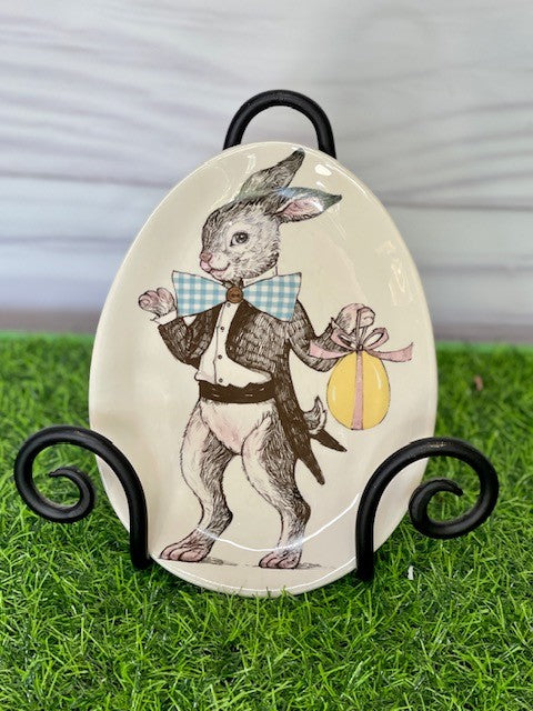 STANDING MR RABBIT PLATE HTEM041