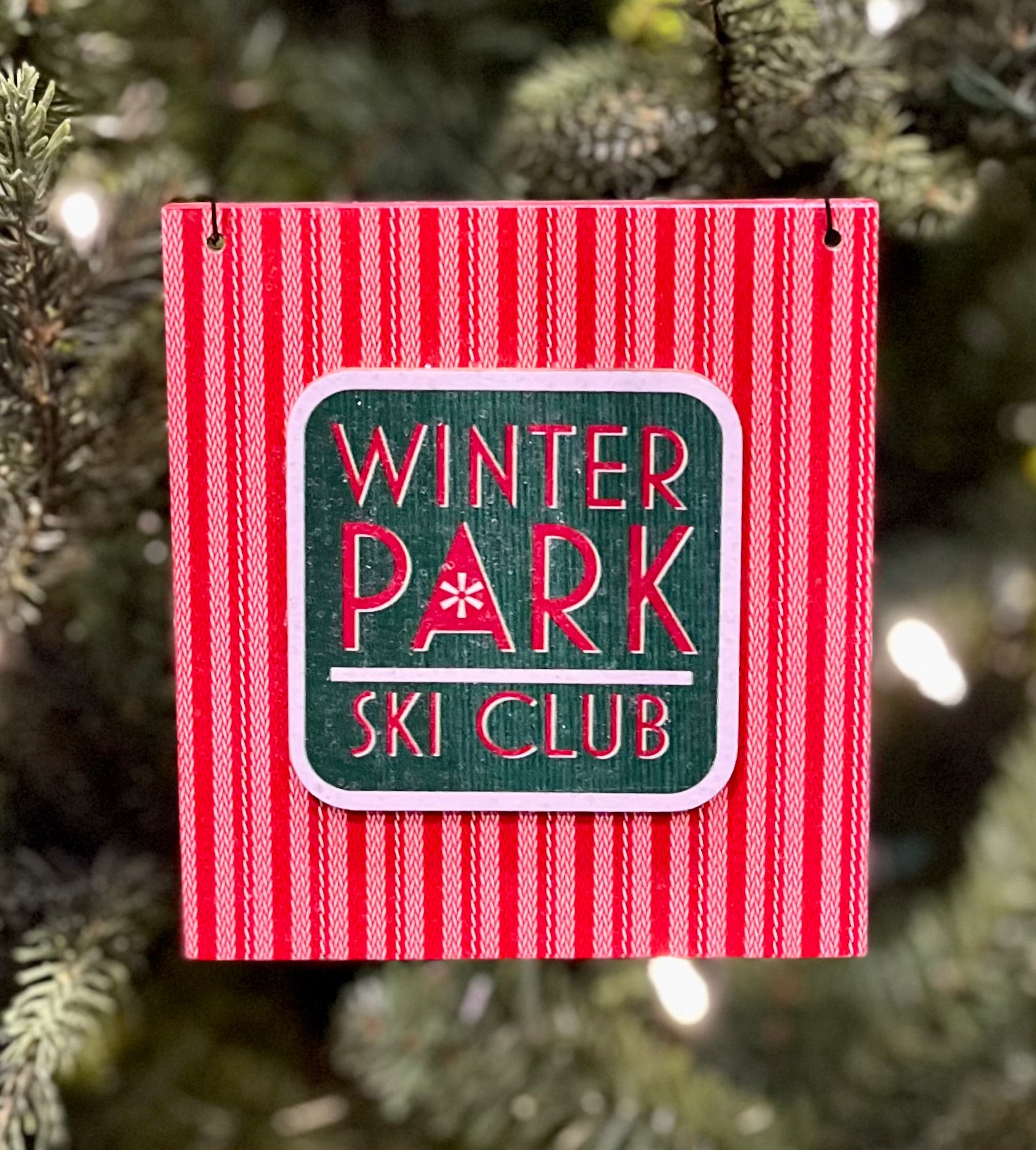 SKI PATCH WINTER PARK SKI CLUB ORNAMENT 4316081