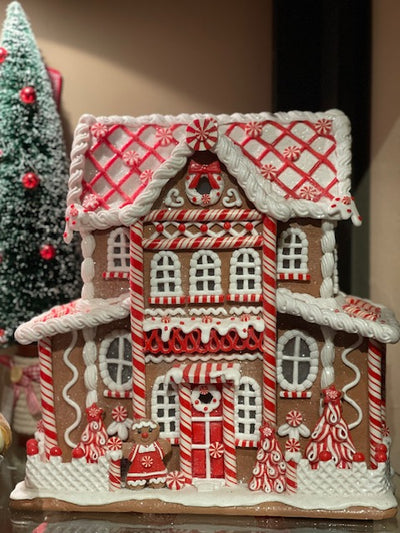 PEPPERMINT GINGERBREAD LED MANSION 4216259