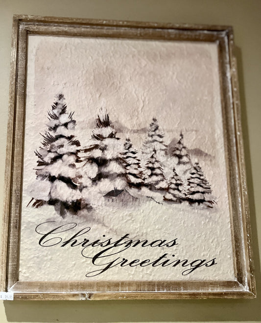 CHRISTMAS GREETINGS WALL ART 4359043