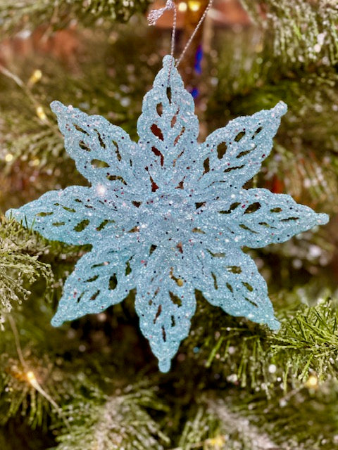 MINT GLITTER SNOWFLAKE ORNAMENT DESIGN B XATFKB2 – MAKING SPIRITS BRIGHT