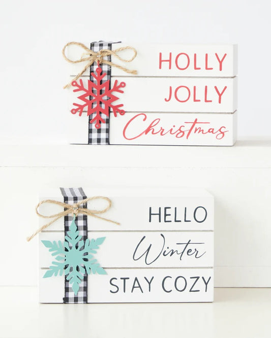 HELLO WINTER STAY COZY BLOCK X2520