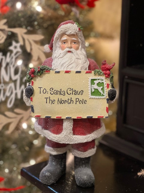 TRAVELING SANTA WITH LETTER TO NORTH POLE4211301
