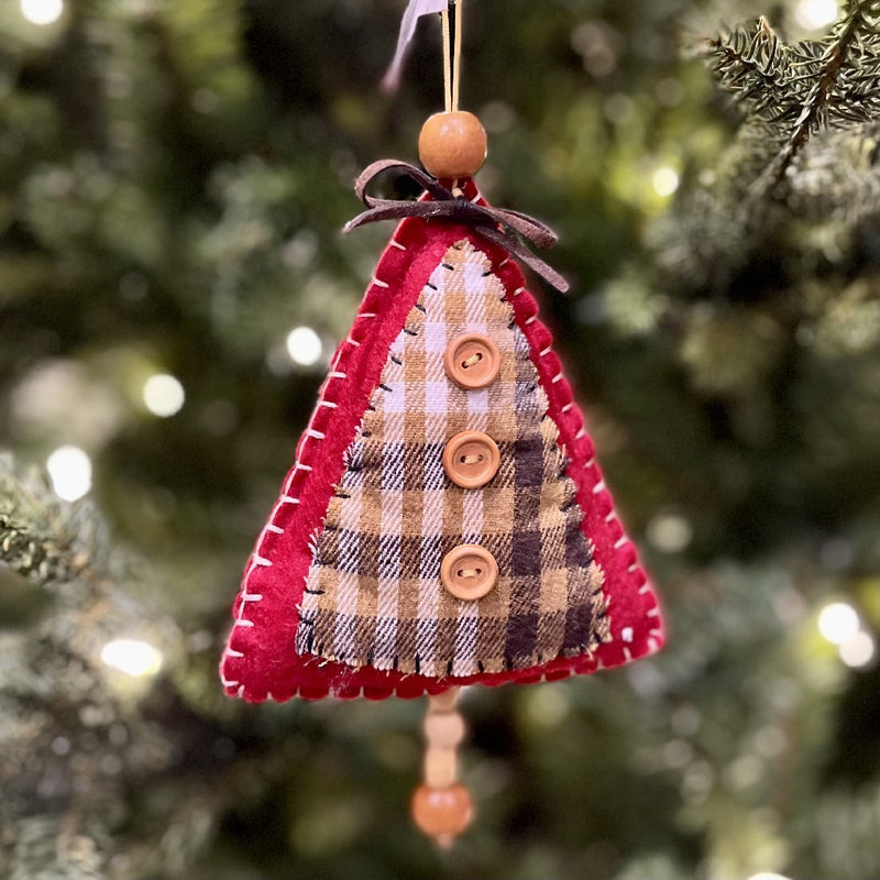 RED PLUSH TREE HANGING ORNAMENT XMTCFT2