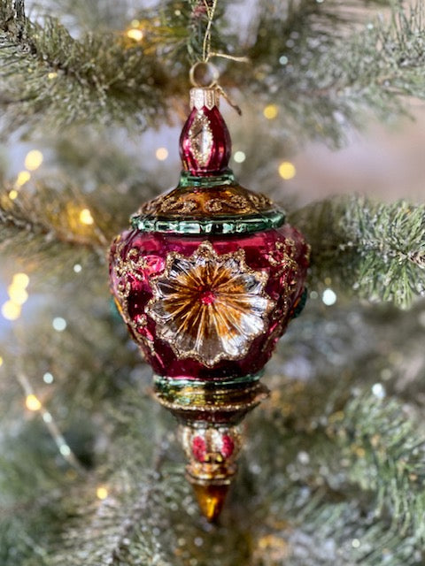 HURAS FAMILY GLASS ORNAMENT - GLISTENING REFLECTOR S209