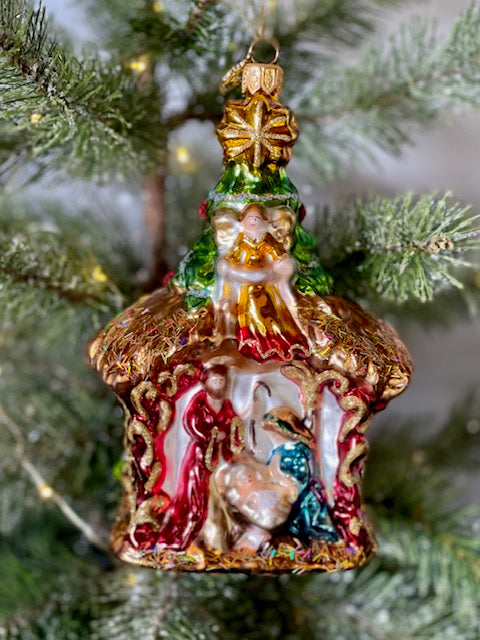 HURAS FAMILY GLASS ORNAMENTS - NATIVITY S862