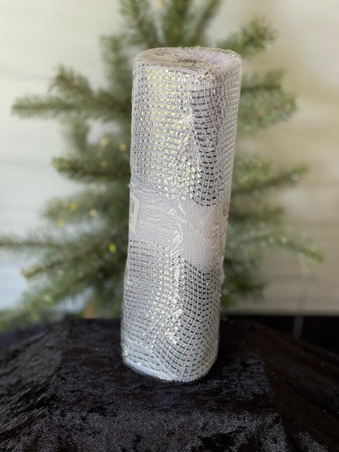 SILVER 10M METALLIC MESH ROLL X364741