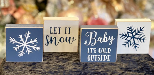BABY IT'S COLD OUTSIDE BLUE BLOCK 37188