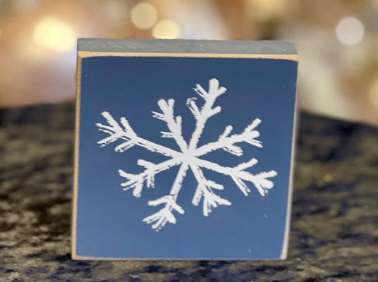 BLUE SNOWFLAKE BLOCK 37188