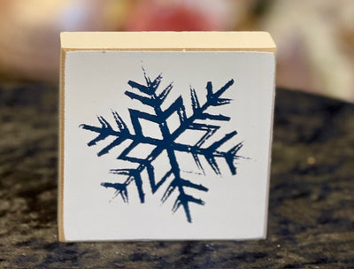 WHITE SNOWFLAKE BLOCK 37188