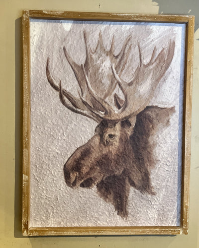 MOOSE FRAMED WALL ART 4257294