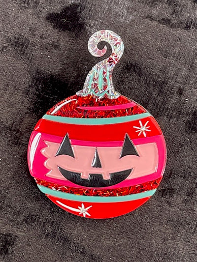 SPOOKTACULAR SPARKLE ACRYLIC BROOCH