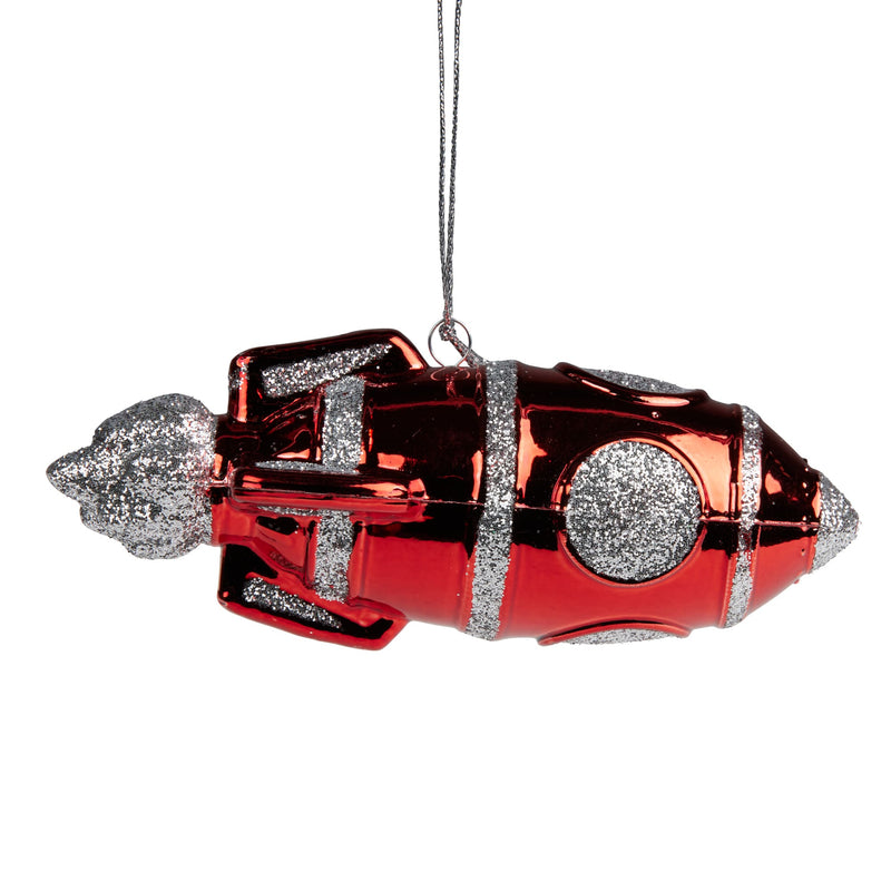 RED ROCKET HANGING ORNAMENT SHD9046