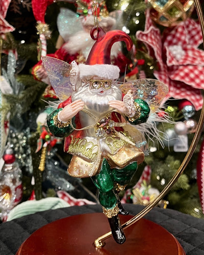 SANTA FAIRY WITH BIRDS HANGING ORNAMENT 38-43040