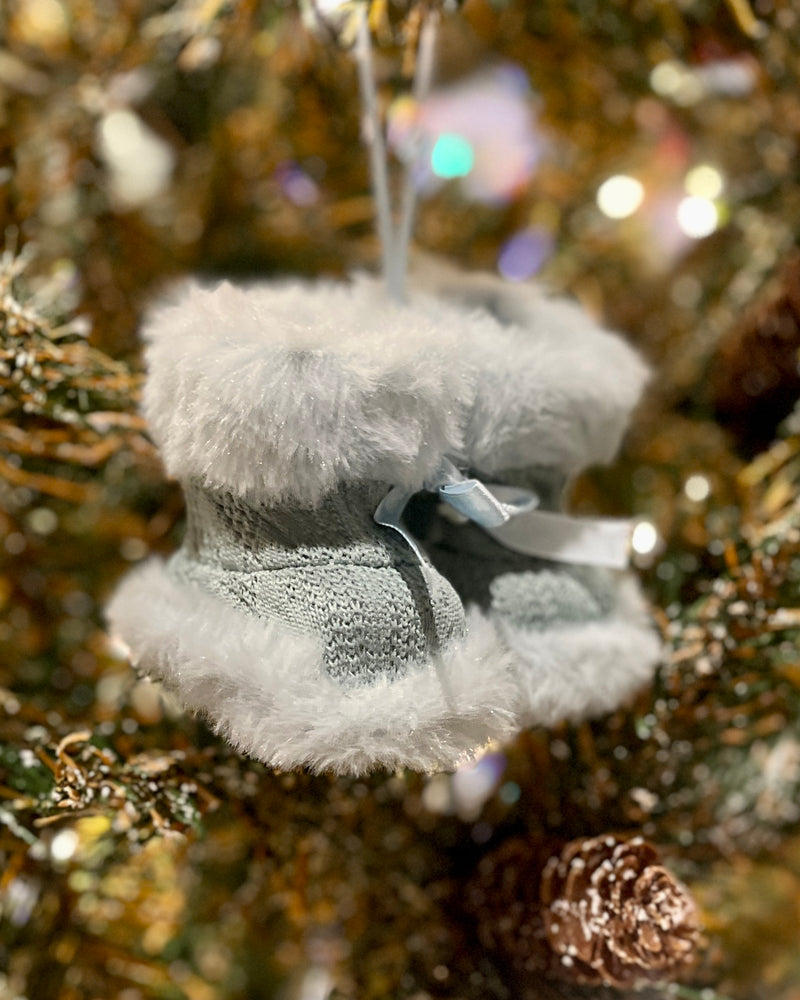 BLUE BABY BOOTIES ORNAMENT X375570