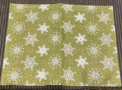 GREEN SNOWFLAKE PLACEMAT 42883133