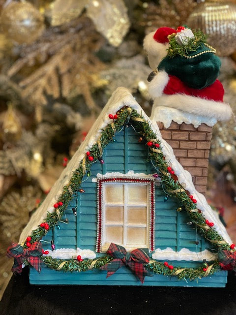 KATHERINE'S COLLECTION - SANTA IN CHIMNEY LED COUNTDOWN 28-428277