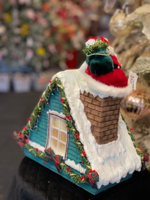 KATHERINE'S COLLECTION - SANTA IN CHIMNEY LED COUNTDOWN 28-428277