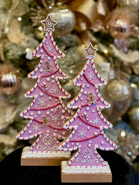 LARGE PINK TREES GINGERBREAD RAR734