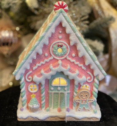 PASTEL GINGERBREAD HOUSE B LED XSWT75