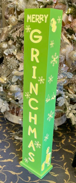 GRINCHMAS LED SIGN POST XGR84
