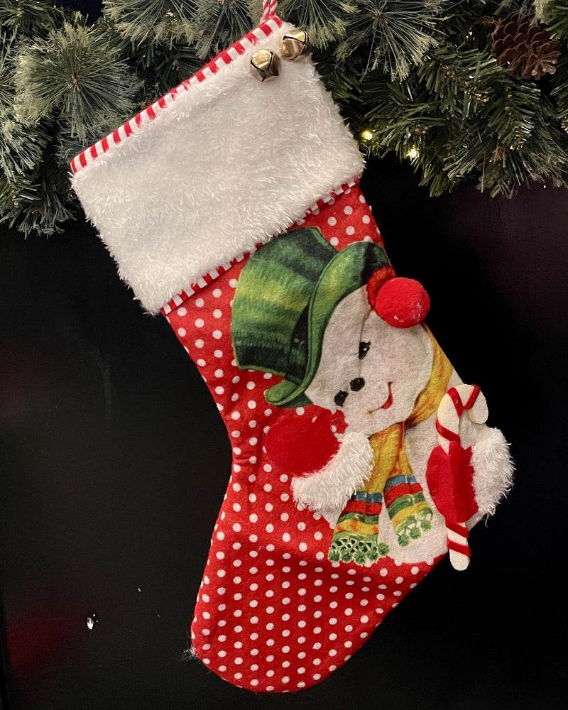 RETRO SNOWMAN STOCKING 4416274