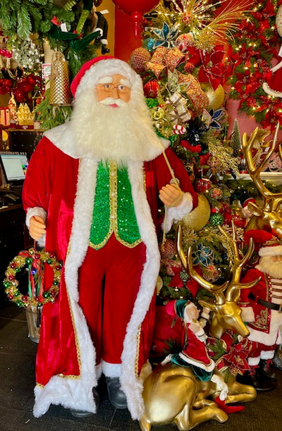 180CM LARGE STANDING SANTA XMLHXGR (pick up in store only)