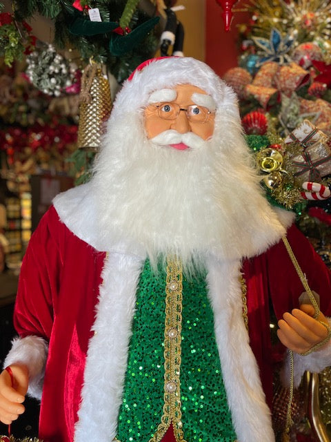 180CM LARGE STANDING SANTA XMLHXGR (pick up in store only)