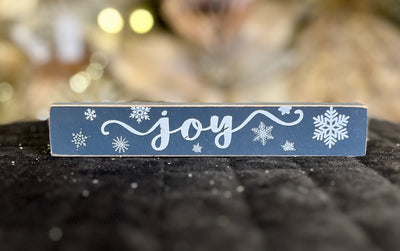 BLUE JOY WOODEN LEDGE SIGN 35488