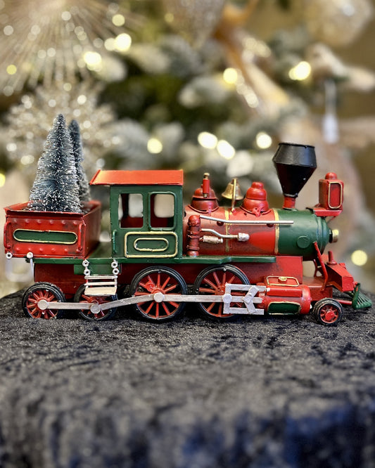 CHRISTMAS ANTIQUE TIN TRAIN XMS-C-TN-1