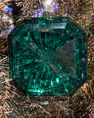 EMERALD GREEN ACRYLIC JEWEL ORNAMENT X381137