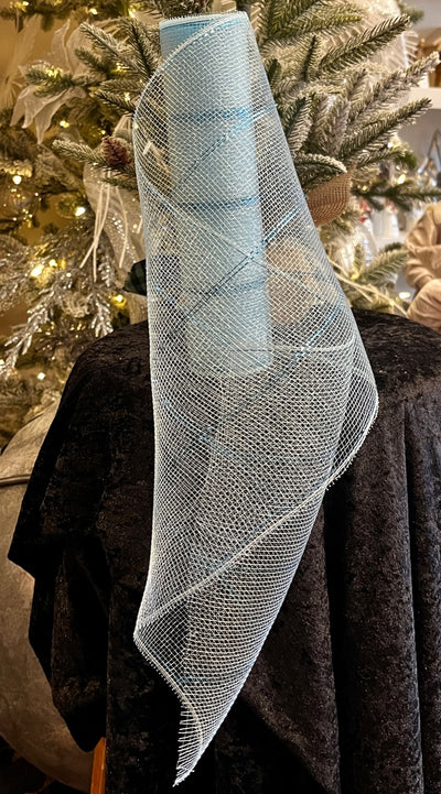 PALE BLUE 5 METRE MESH ROLL EA08858